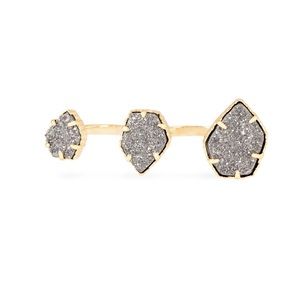Kendra Scott Naomi Double Ring w/ Sparkling Stones